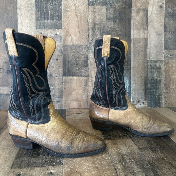 Nocona Vintage Bullhide Western Cowboy Boots Mens 12 B - Picture 9 of 12